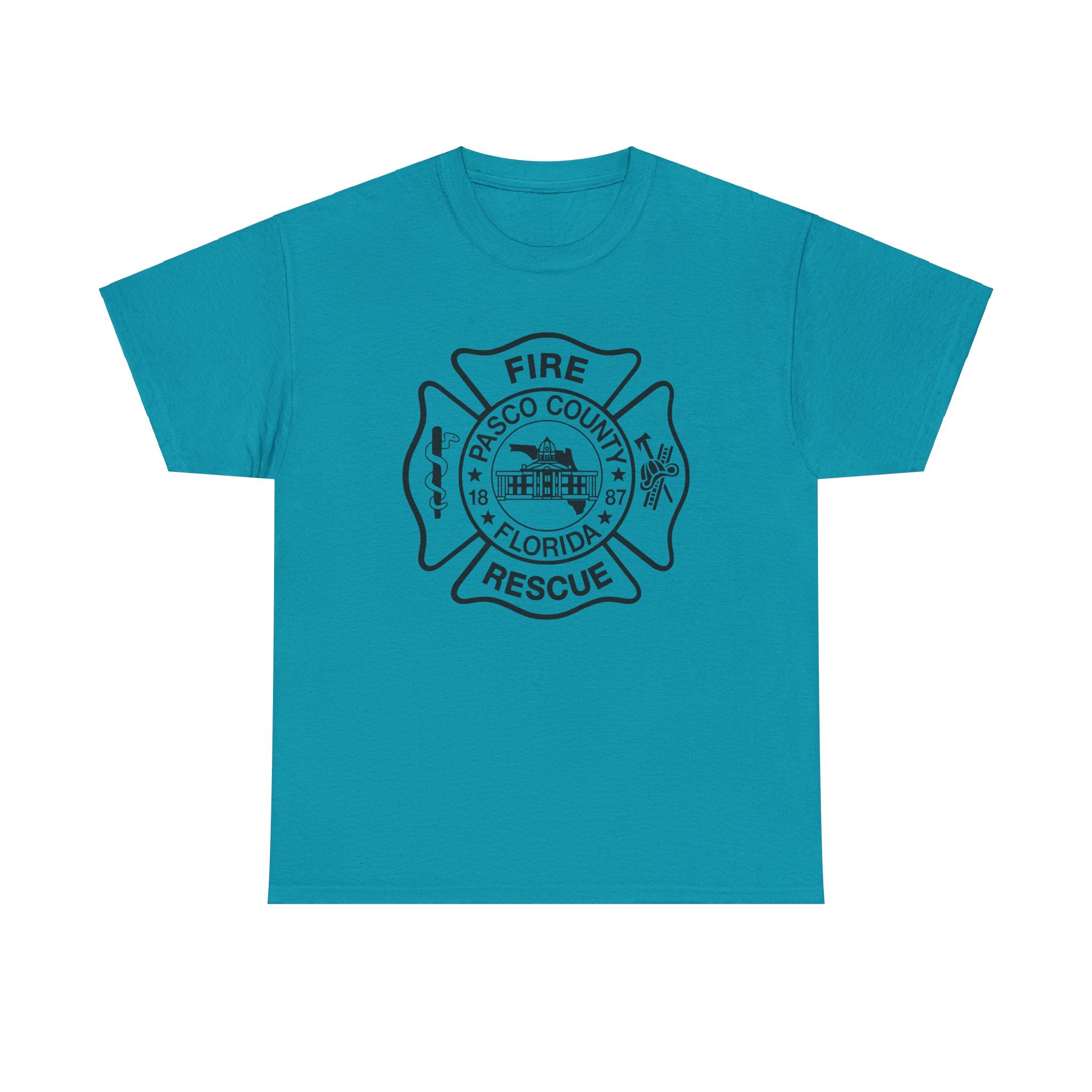 Pasco County Fire Department Logo Gildan 5000 T-Shirt - Wear Your Pride!