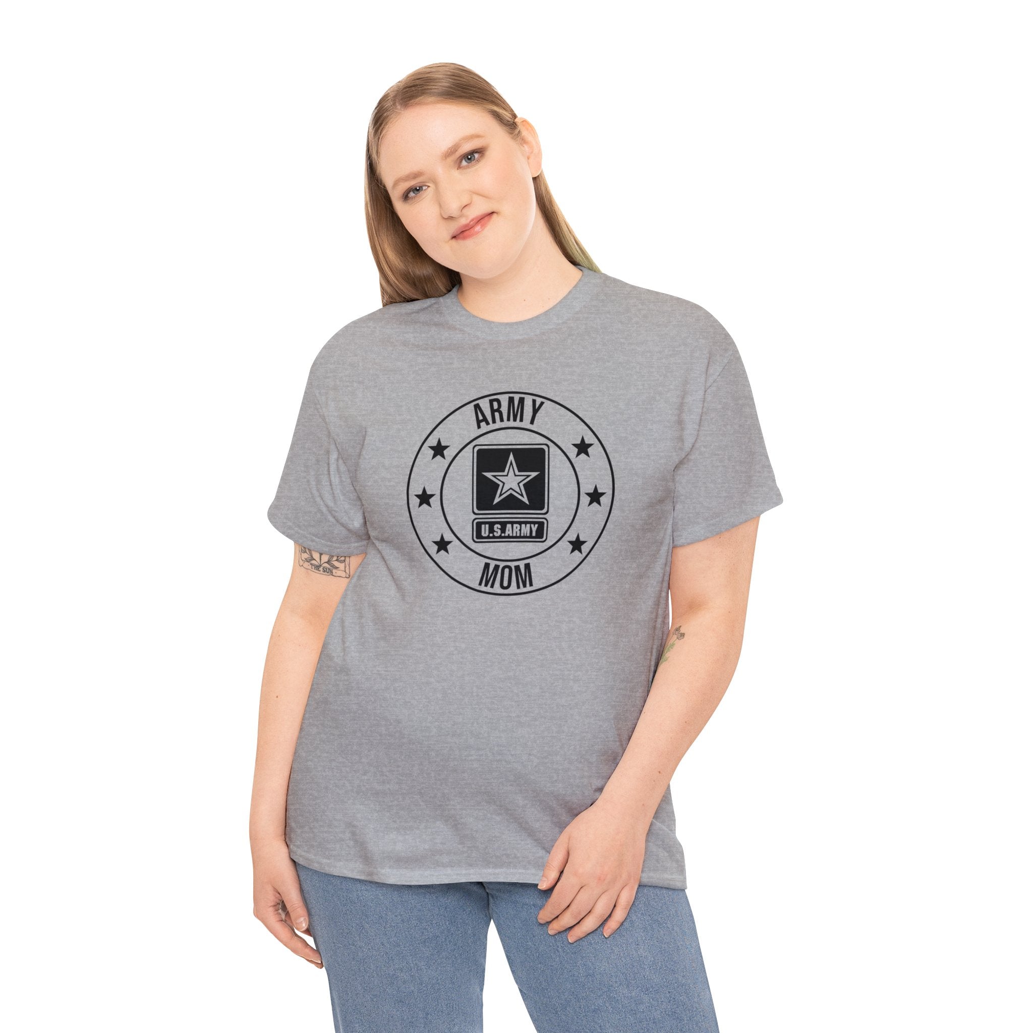 US Army Military Mom T-Shirt - Wear Your Pride! Unisex Heavy Cotton Tee