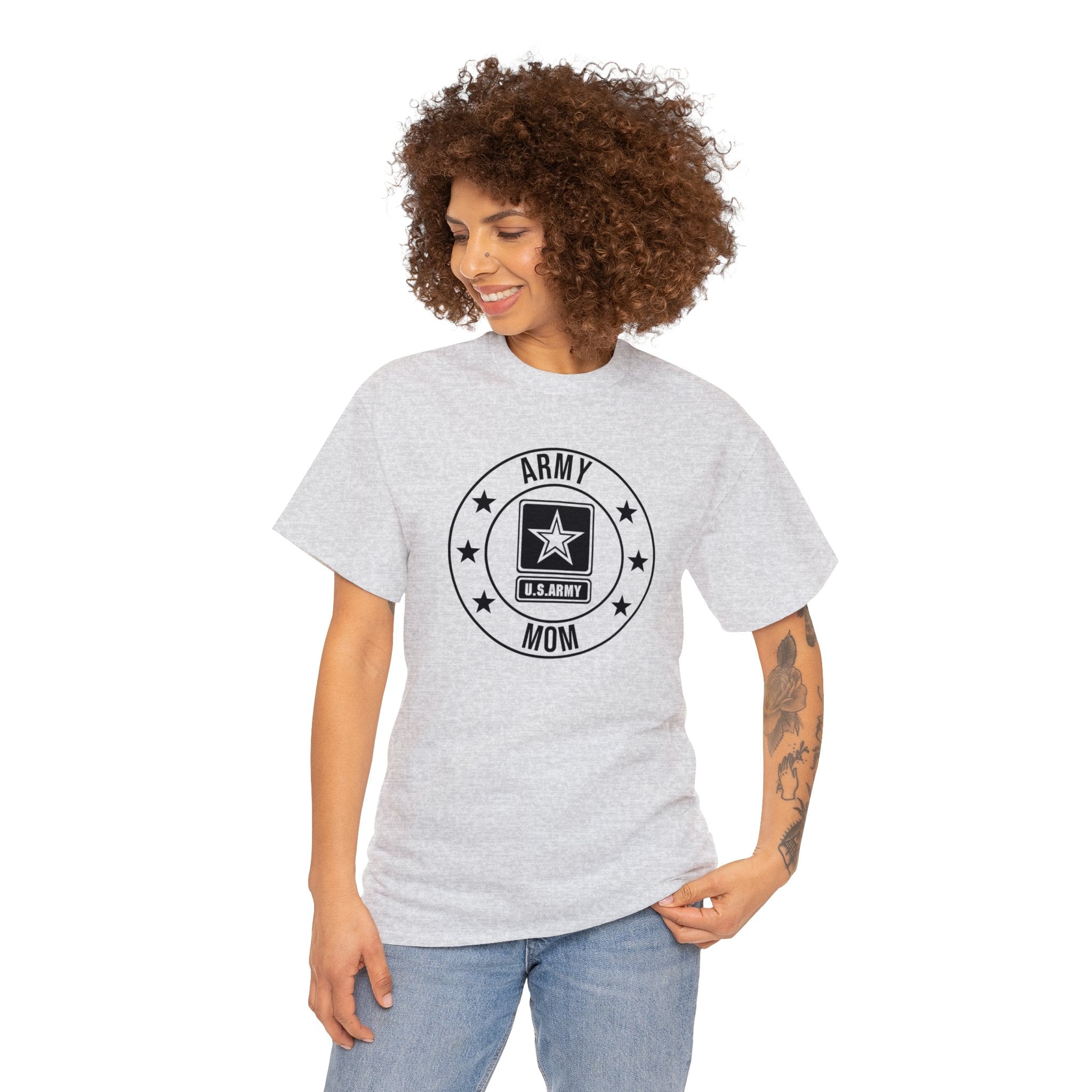 US Army Military Mom T-Shirt - Wear Your Pride! Unisex Heavy Cotton Tee