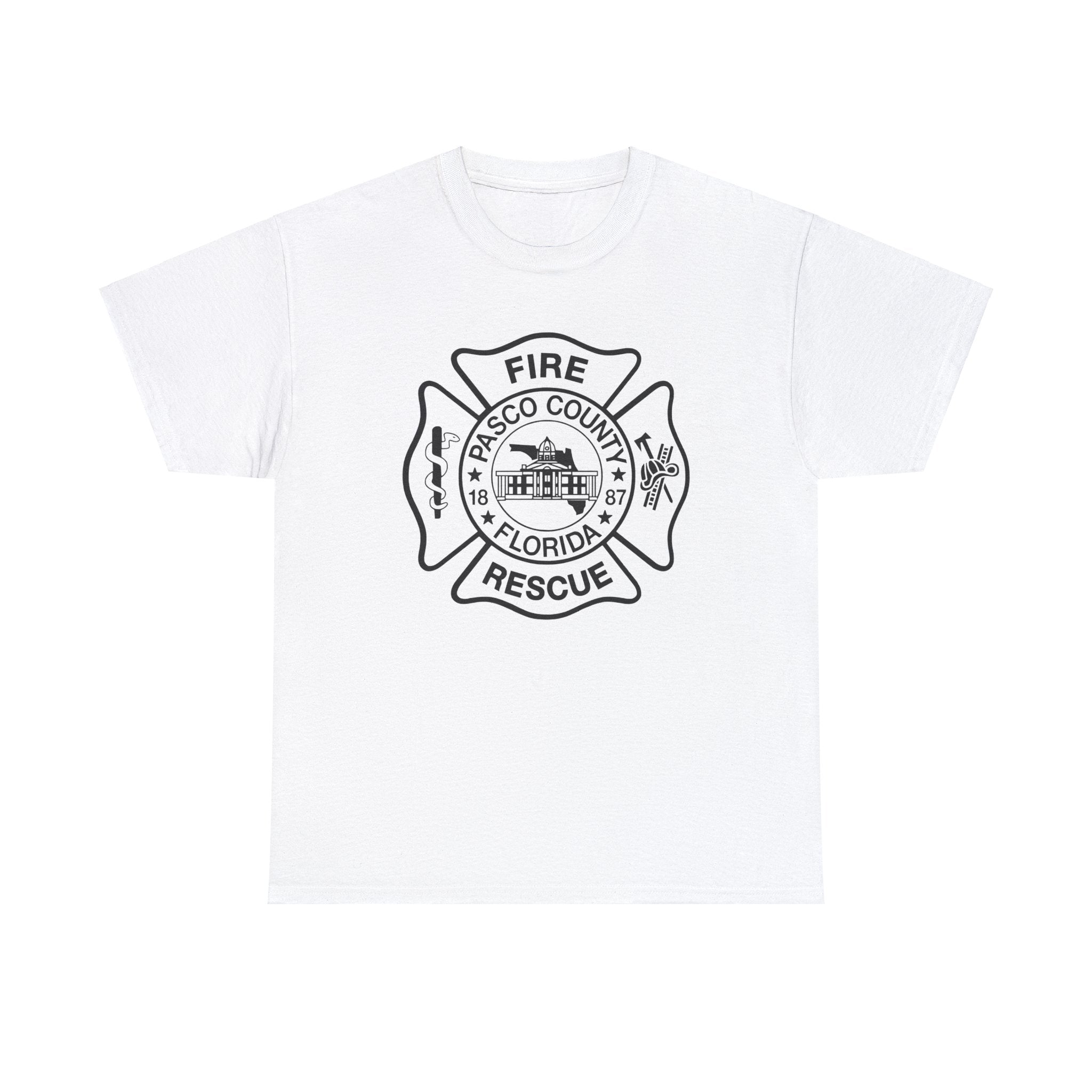 Pasco County Fire Department Logo Gildan 5000 T-Shirt - Wear Your Pride!