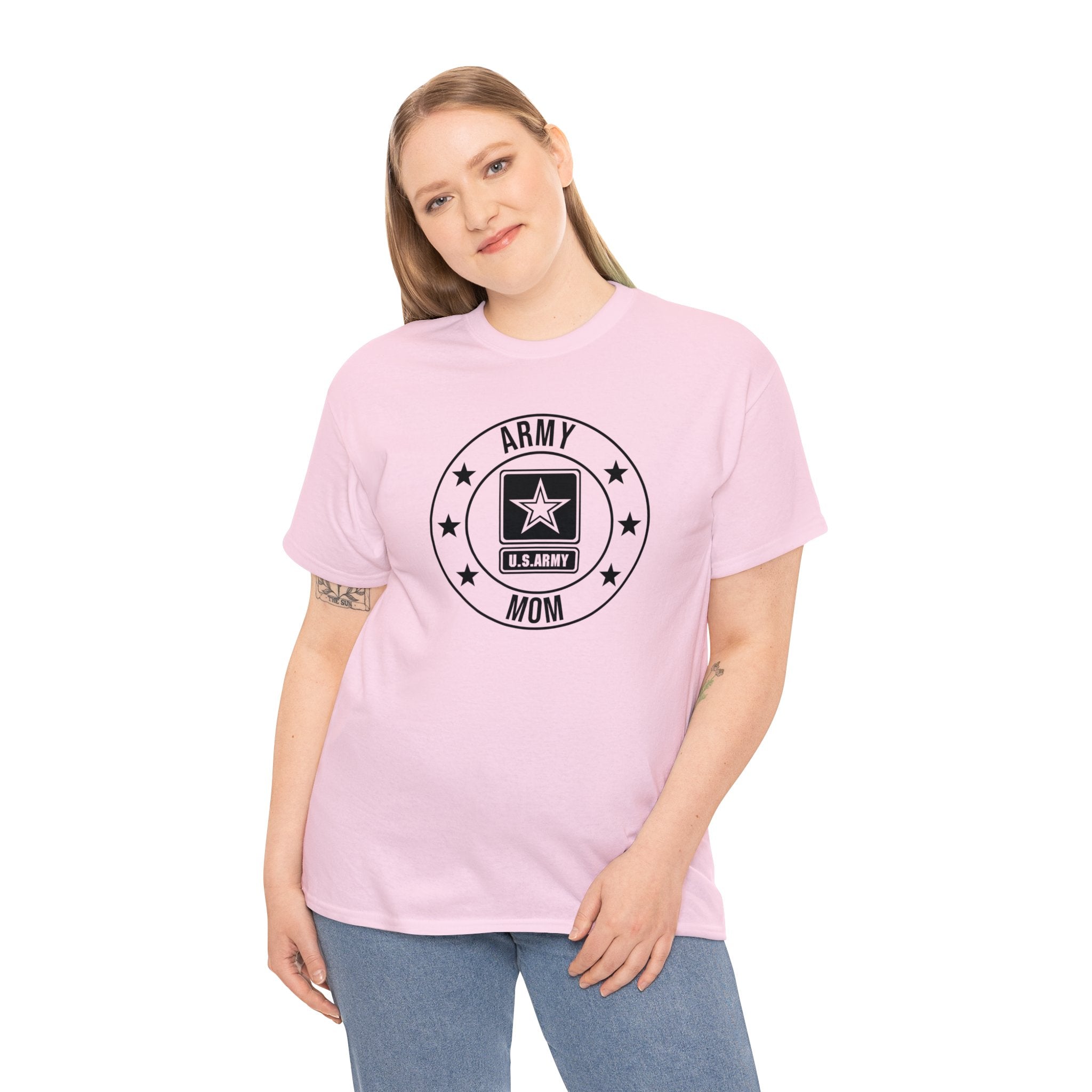 US Army Military Mom T-Shirt - Wear Your Pride! Unisex Heavy Cotton Tee