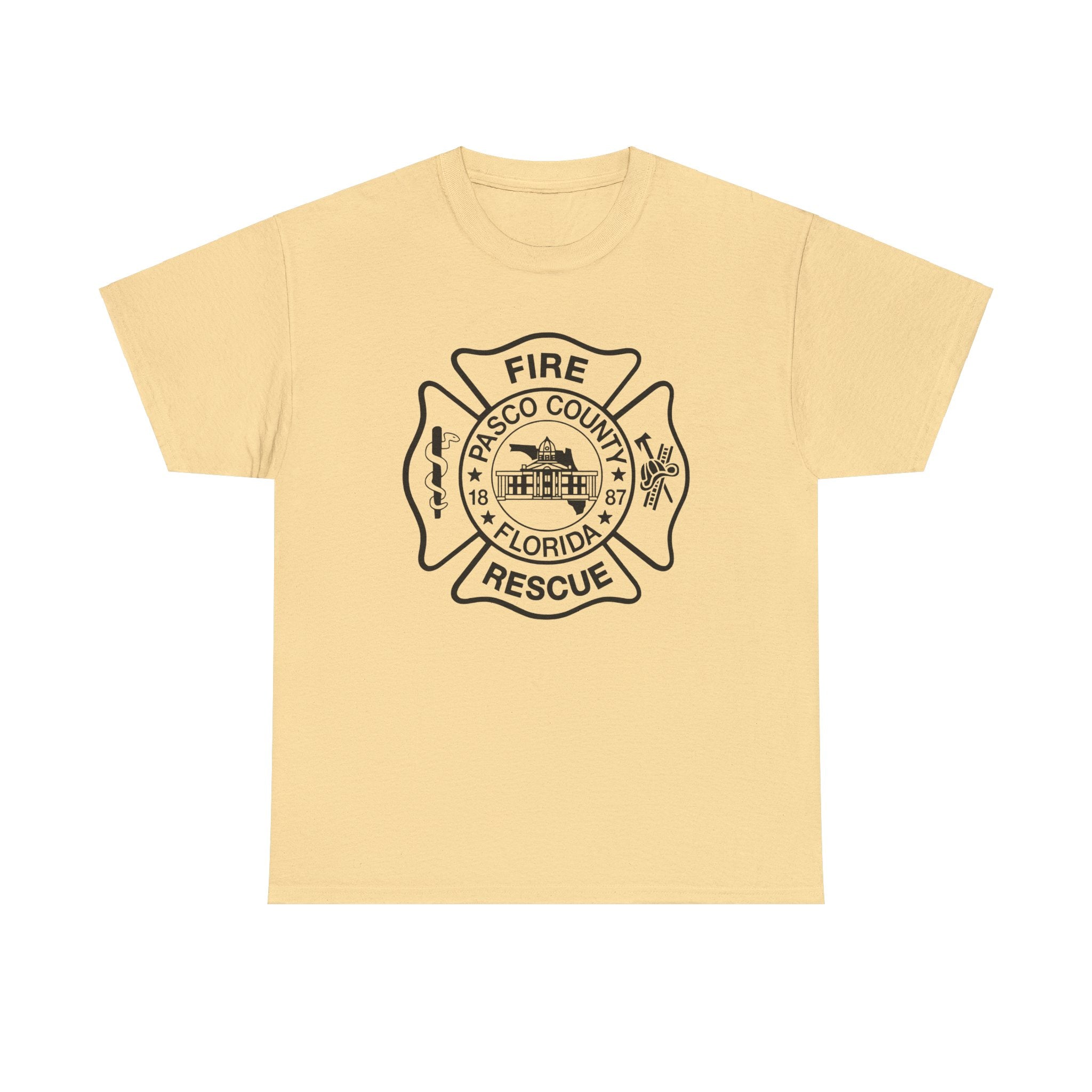 Pasco County Fire Department Logo Gildan 5000 T-Shirt - Wear Your Pride!