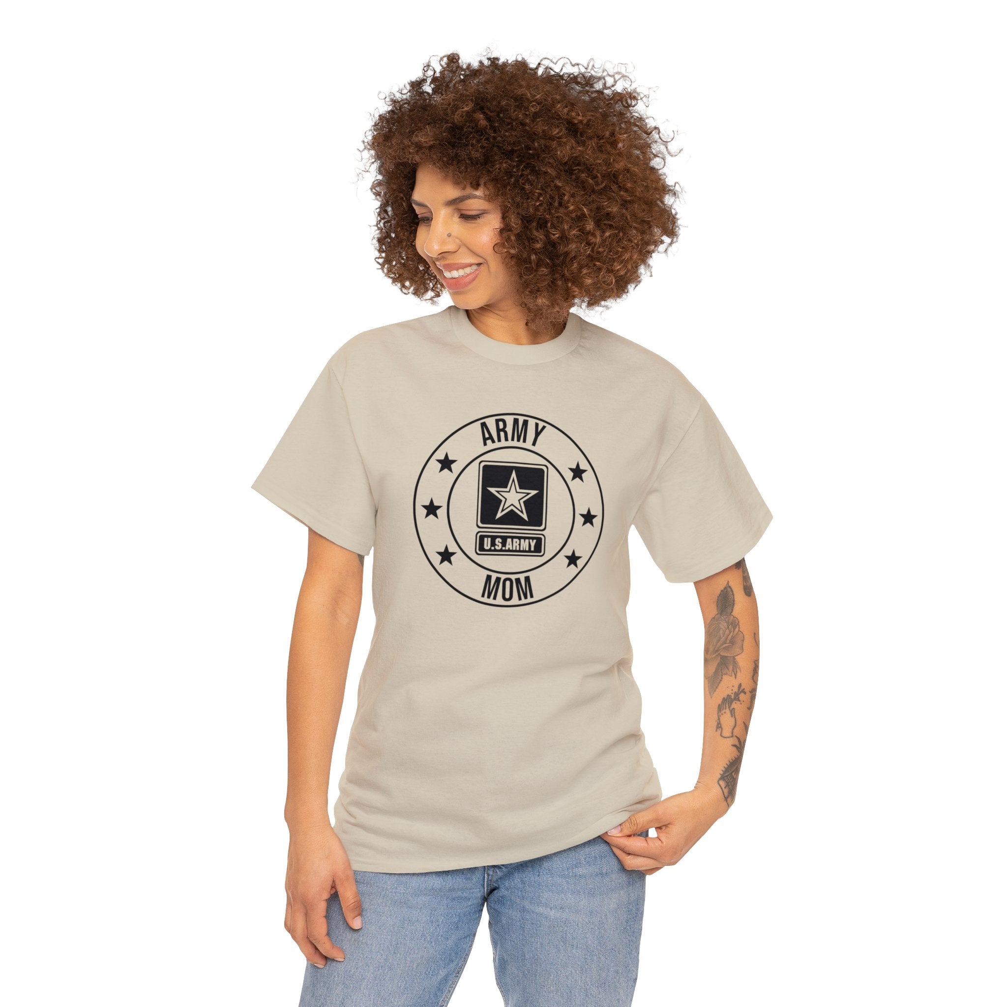 US Army Military Mom T-Shirt - Wear Your Pride! Unisex Heavy Cotton Tee