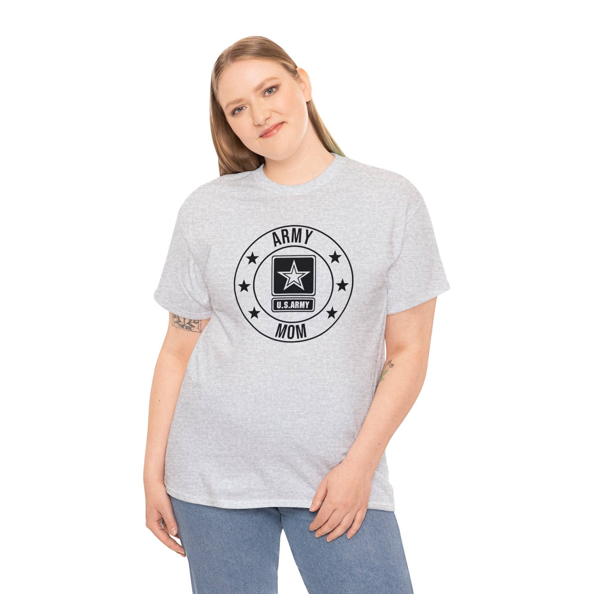 US Army Military Mom T-Shirt - Wear Your Pride! Unisex Heavy Cotton Tee