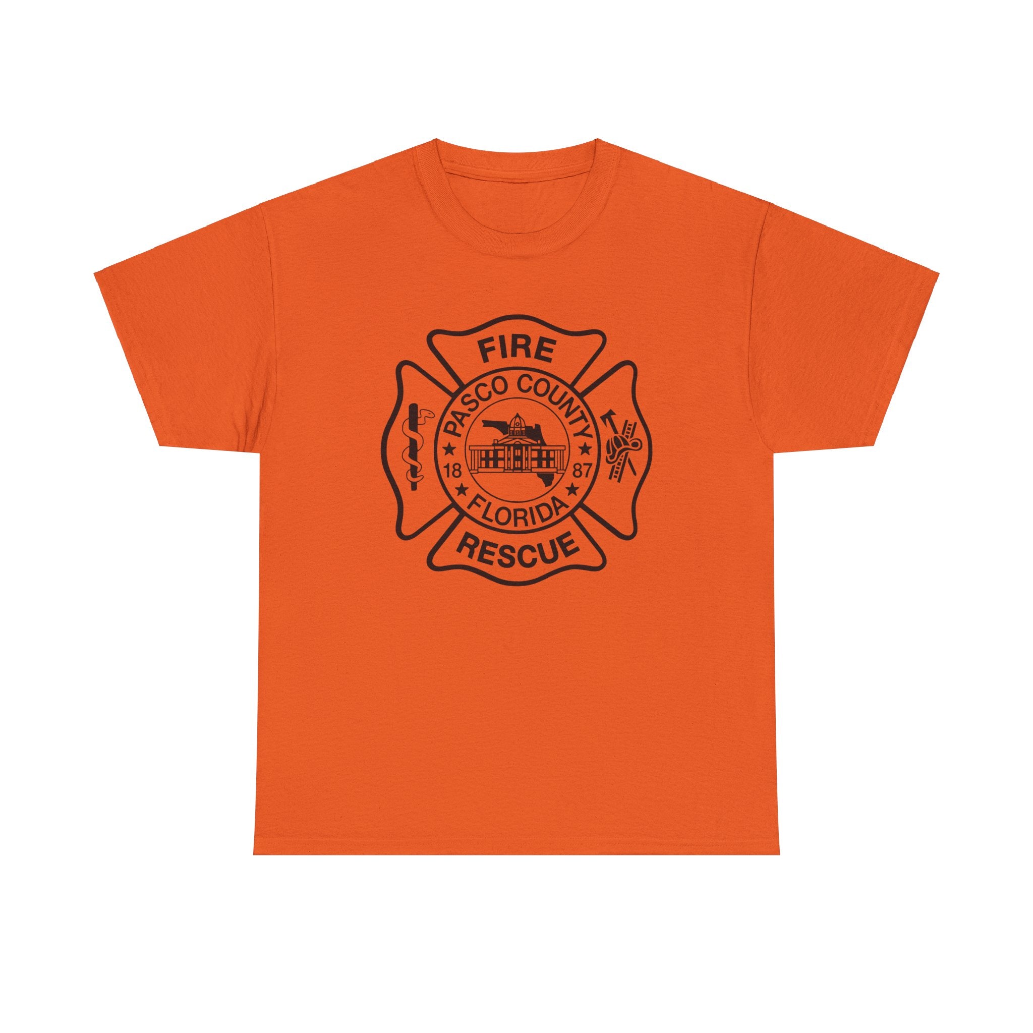 Pasco County Fire Department Logo Gildan 5000 T-Shirt - Wear Your Pride!