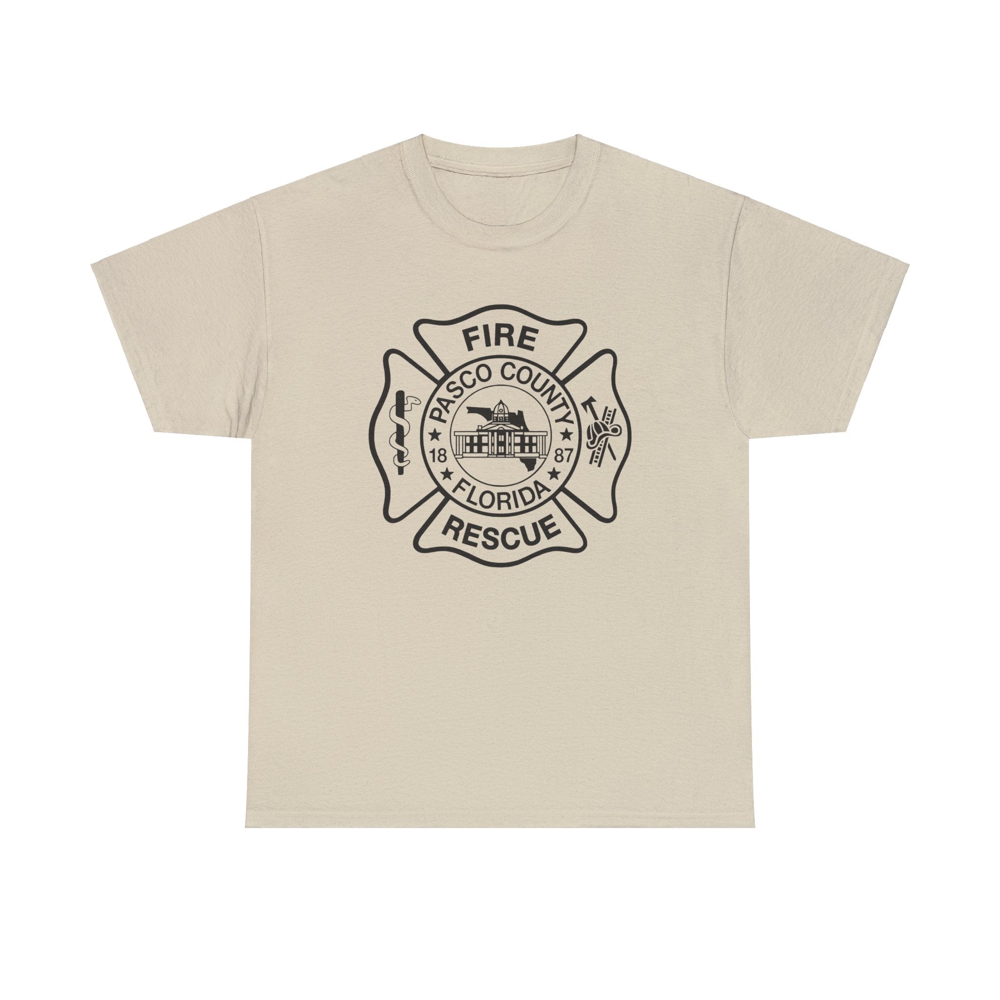 Pasco County Fire Department Logo Gildan 5000 T-Shirt - Wear Your Pride!