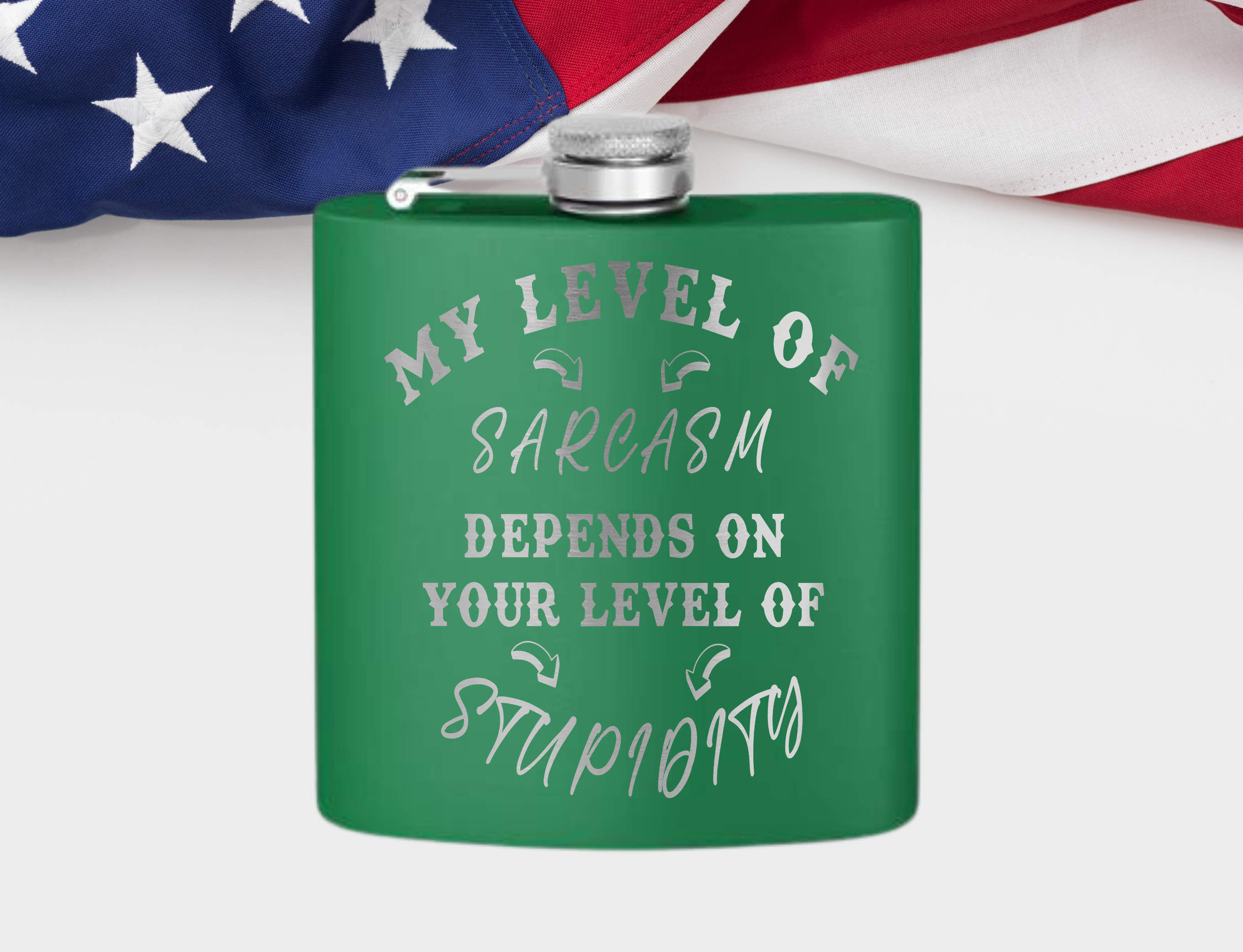 Funny Sarcastic 6oz Flask Retirement Gift Military present, Best Man gift, Birthday gift Flask, Custom Handmade Wedding present Whiskey