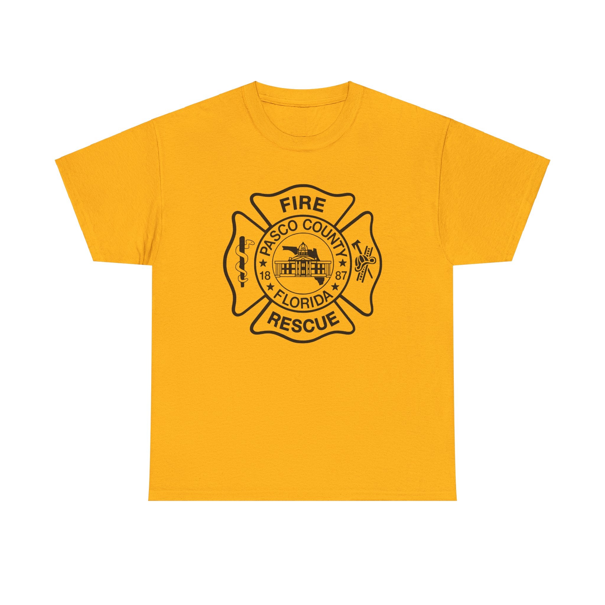 Pasco County Fire Department Logo Gildan 5000 T-Shirt - Wear Your Pride!