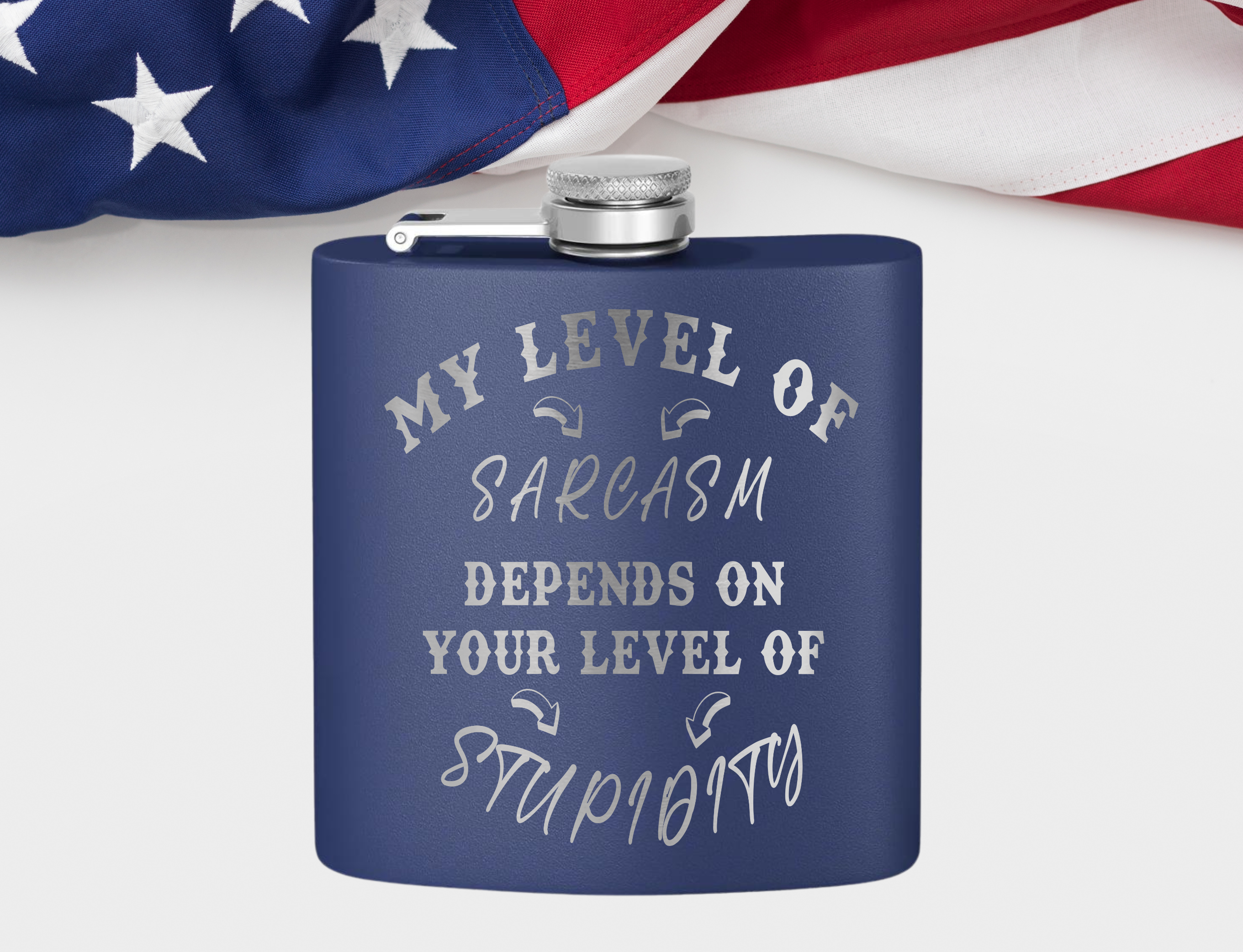 Funny Sarcastic 6oz Flask Retirement Gift Military present, Best Man gift, Birthday gift Flask, Custom Handmade Wedding present Whiskey