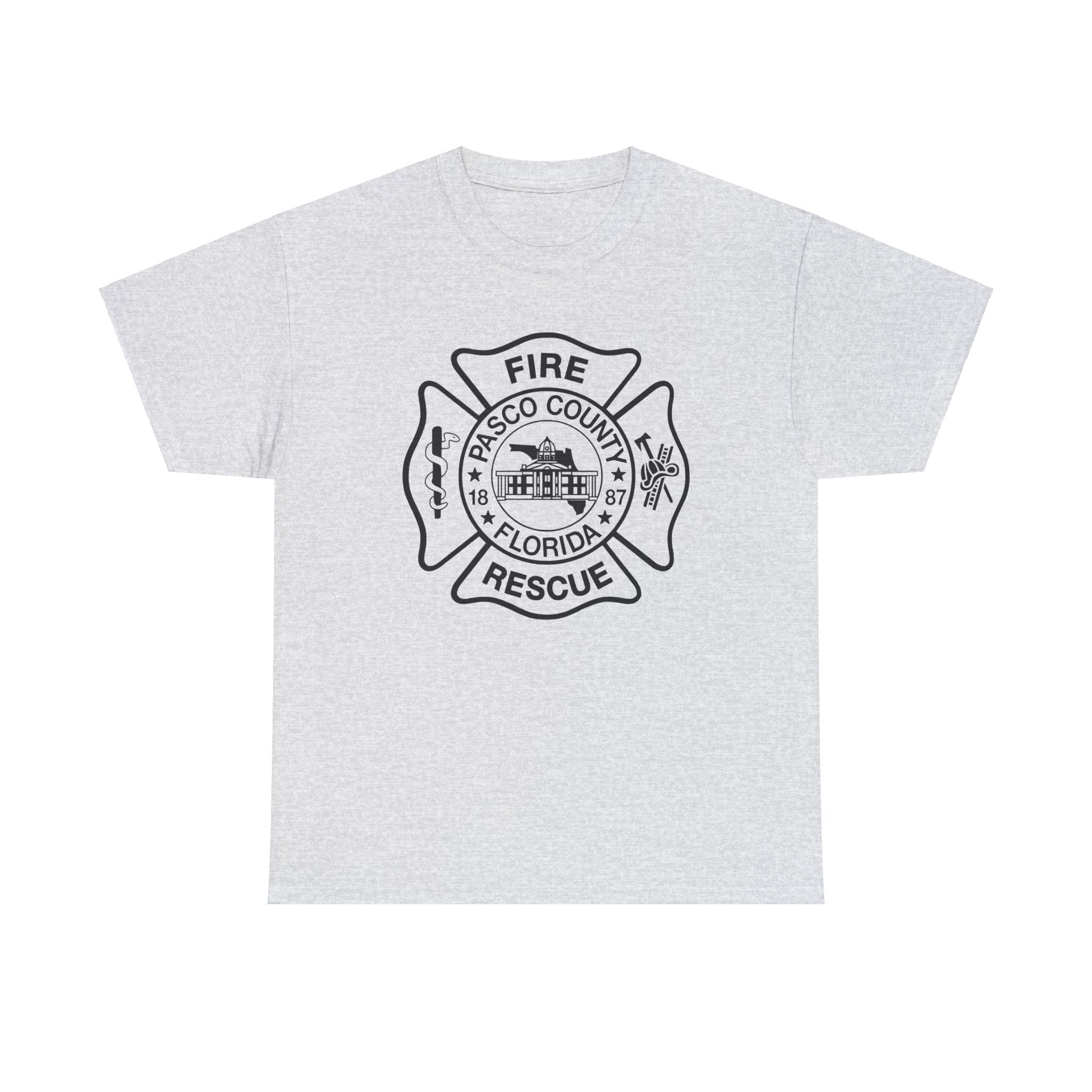 Pasco County Fire Department Logo Gildan 5000 T-Shirt - Wear Your Pride!