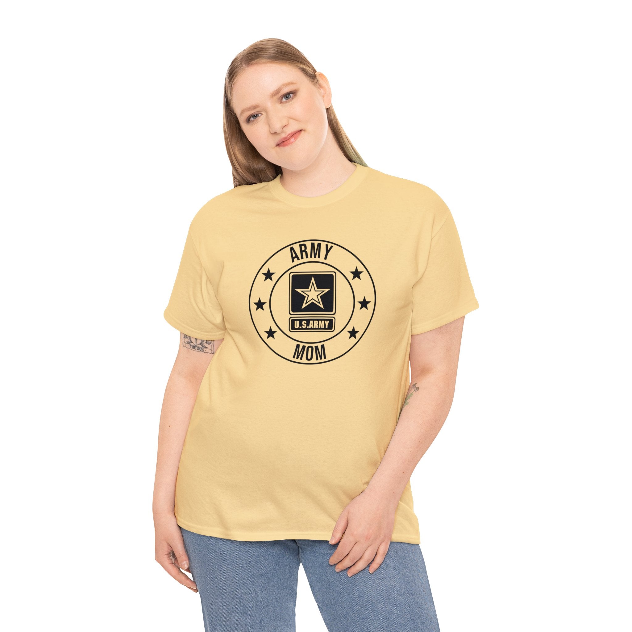 US Army Military Mom T-Shirt - Wear Your Pride! Unisex Heavy Cotton Tee