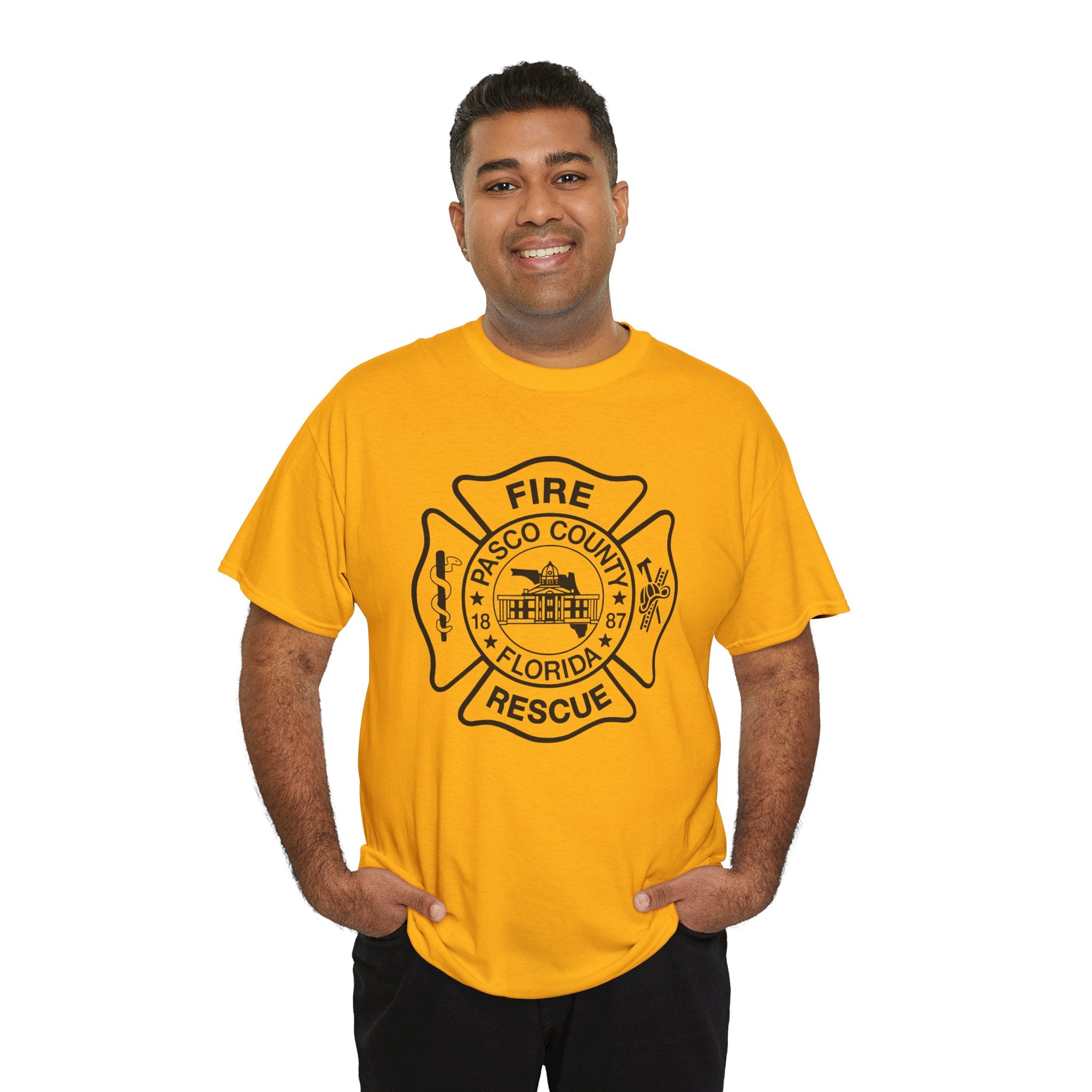 Pasco County Fire Department Logo Gildan 5000 T-Shirt - Wear Your Pride!