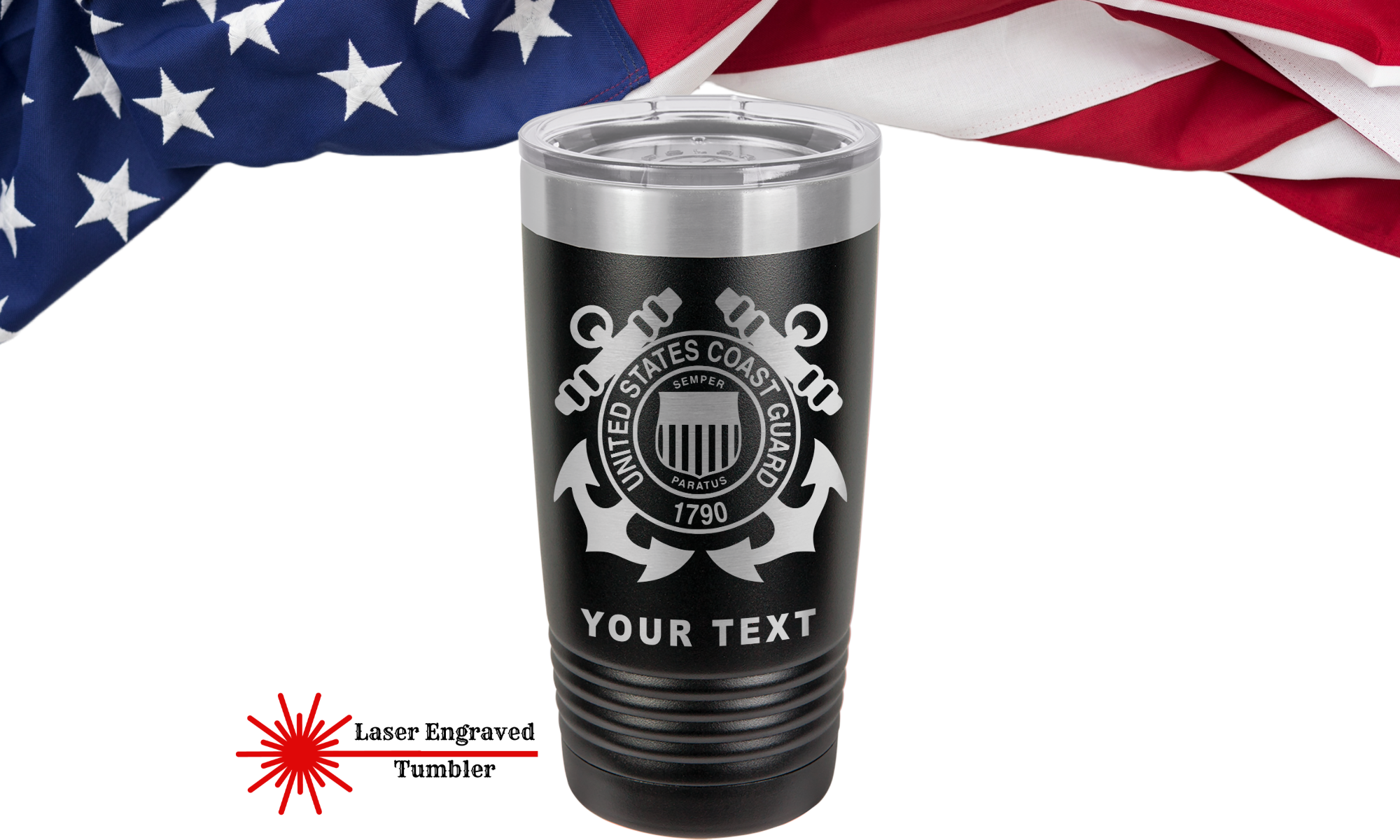 US Coast Guard Tumbler, Personalized Tumbler, US Navy Tumbler, Air Force Tumbler, Coast Guard