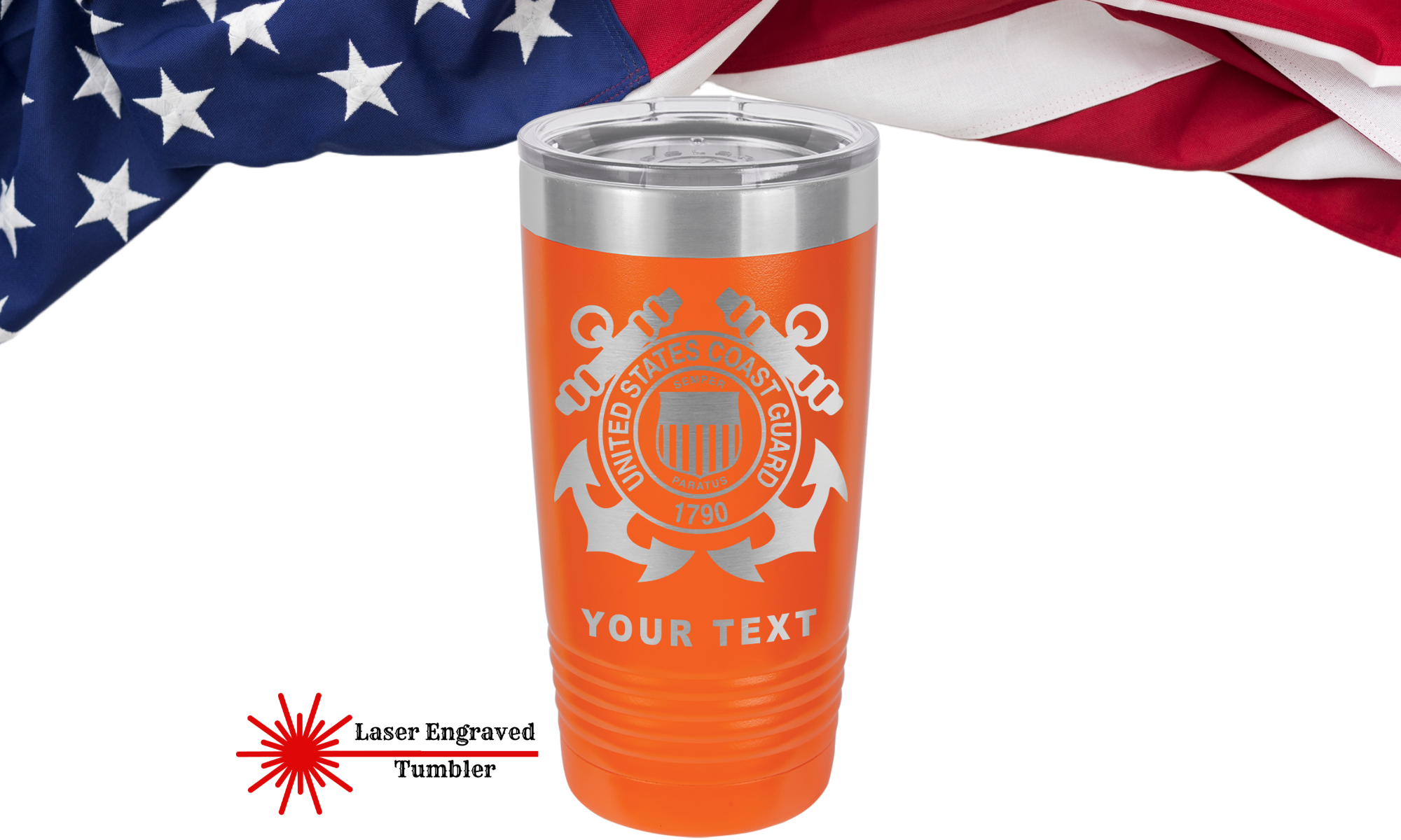 US Coast Guard Tumbler, Personalized Tumbler, US Navy Tumbler, Air Force Tumbler, Coast Guard