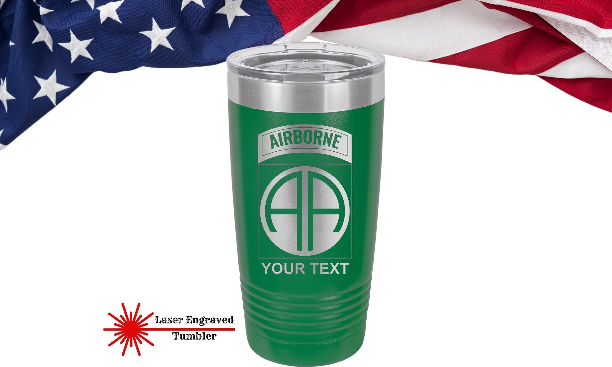 82nd Airborne Tumbler, Personalized Tumbler Airborne, US Army Ranger Personalized Tumbler,