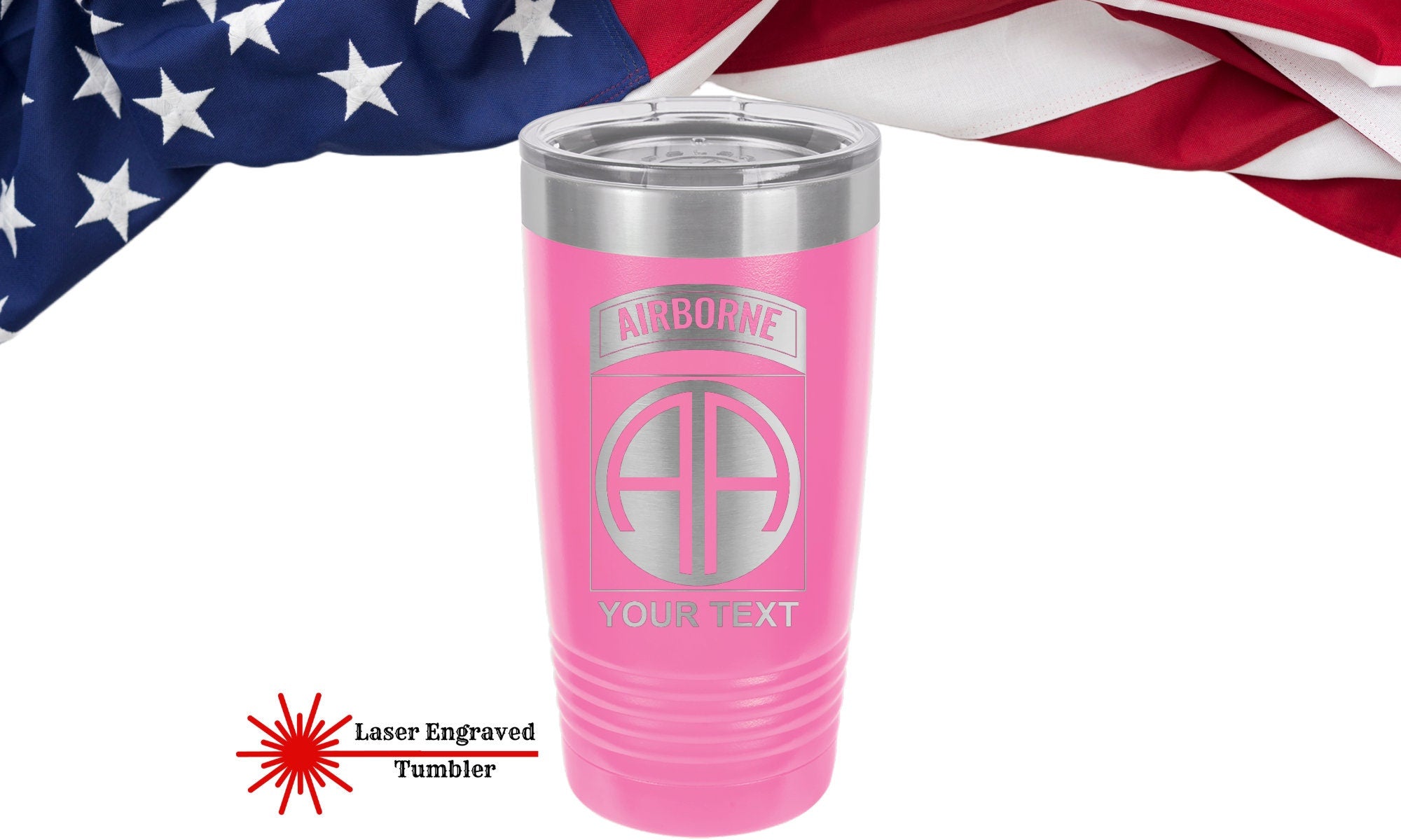 82nd Airborne Tumbler, Personalized Tumbler Airborne, US Army Ranger Personalized Tumbler,