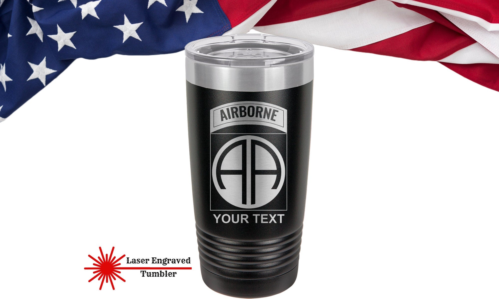 82nd Airborne Tumbler, Personalized Tumbler Airborne, US Army Ranger Personalized Tumbler,